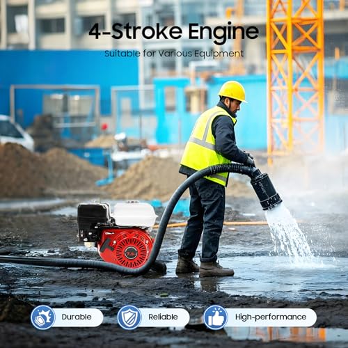 Generator, 3000W 7.5HP Tragbarer Gasmotor Stromerzeuger, 4-Takt-Motor Benzinbetriebener Mehrzweckmotor, Notstromaggregat für Landwirtschaftliche Geräte, Wasserpumpen, Rüttler, Generatoren – Bild 5