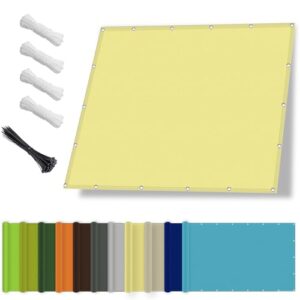 Sonnensegel wasserdicht 2.5x7M,Sonnenschutz- und Wetterschutz-Markise, UV-Schutz Schattiernetz mit Ösen und Kordel für Garten und Terrasse-Sandfarben
