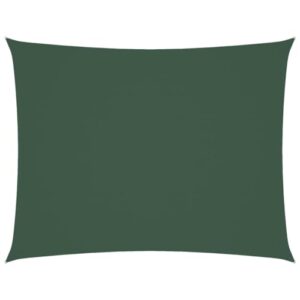 vidaXL Sonnensegel Oxford-Gewebe Rechteckig 6x8 m Dunkelgrün