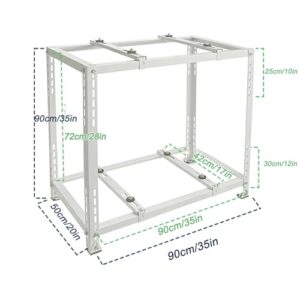 Alternative view of Halterung Klimaanlage Außengerät, Bodengestell für Externe Klimaanlage, Zweistufig, Vibrationsdämpfend für Split Klimaanlagen(90x90x50cm/35x35x20in)