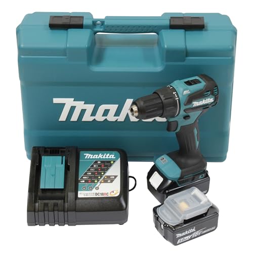 Makita DHP490RFX3 Akku-Schlagbohrschrauber 18V / 3,0 Ah, 2 Akkus Ladegerät im Koffer 74-tlg. Zubehör-Set