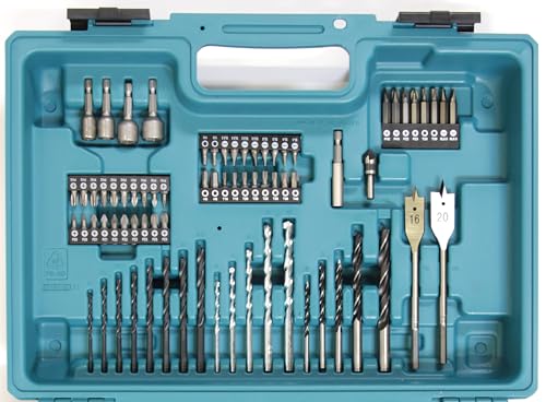 Makita DHP490RFX3 Akku-Schlagbohrschrauber 18V / 3,0 Ah, 2 Akkus Ladegerät im Koffer 74-tlg. Zubehör-Set – Bild 12