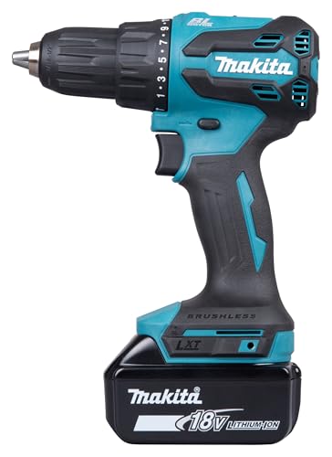 Makita DHP490RFX3 Akku-Schlagbohrschrauber 18V / 3,0 Ah, 2 Akkus Ladegerät im Koffer 74-tlg. Zubehör-Set – Bild 3