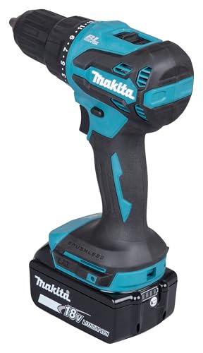 Makita DHP490RFX3 Akku-Schlagbohrschrauber 18V / 3,0 Ah, 2 Akkus Ladegerät im Koffer 74-tlg. Zubehör-Set – Bild 4
