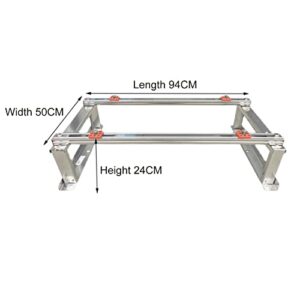 Alternative view of Robuste Mini-Split-Klimaanlagenhalterung aus Edelstahl – langlebiger Bodenständer für sichere Unterstützung der AC-Einheit