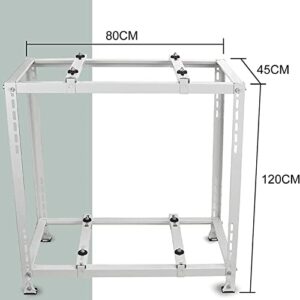 Alternative view of Robuste Doppelstock-Klimaanlagenhalterung, stoßdämpfender Bodenständer für Mini-Split-AC-Außengeräte und Wärmepumpen, langlebige Stützlösung