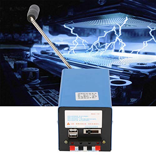 lyrlody Tragbarer Handkurbelgenerator, Starke Stromerzeugung, USB-Aufladung, Geräuscharm, Stabile Leistung, Kompakte Größe, Geringes Gewicht, für den Feldeinsatz – Bild 3