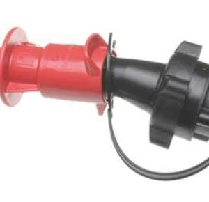 hünersdorff Kraftstoff Sicherheits-Einfüllsystem für PROFI ECO Doppelkanister, mit Füllstopp und integrierter Belüftung, E10 geeignet, Made in Germany, 16,0 x 5,4 x 5.4 cm, Rot