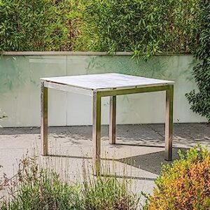 Alternative view of Greemotion Bistrotisch Sydney Edelstahl Glaskeramikplatte ca. 90 x 74 x 90 cm Silber/Grau