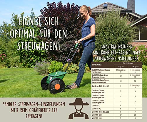 Substral Naturen 6in1 Komplett Rasendünger, 20 kg für 270 m² - mit Sofort und Langzeitwirkung mit Extra Kalk und Kalium – Bild 4