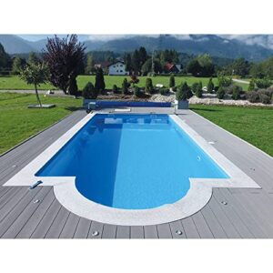 KWAD Styropor Pool All Inklusiv mit Römertreppe 600 x 300 x 150 cm blau