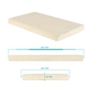 Alternative view of Paradies Pool® Pool Beckenrandstein Komplettset achtform 320 x 525 cm Sand Flache Ausführung Poolrandstein Poolumrandung Schwimmbeckenumrandung Randstein