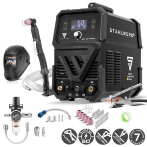 Alternative view of STAHLWERK Plasmaschneider CUT 60 P Digital – Vollausstattung – Plasmaschneidgerät mit 60 A, Schneidleistung bis 20 mm, Inverter Plasma Cutter, HF-Pilotzündung, THC-Schnittstelle für CNC-Höhenregelung