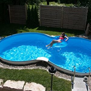 Waterman Achtformpool Becken-Set 120 cm Tiefe (SW:0,6 IH:0,6) 625 x 360 x 120 cm