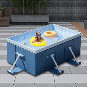 Alternative view of Tragbarer Pool, nicht brennbarer Pool,Nicht brennbarer Kinderpool für Kinder und Erwachsene | Tragbares Sommer-Wasserspieler-Spielzeug für Erwachsene und Haustiere