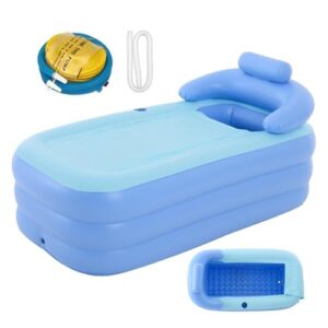 Tragbares Spa, tragbar, aufblasbarer Pool, faltbar, Wassertaucher, 63 x 33 x 25 Zoll für Erwachsene und zusammenklappbar für den persönlichen Gebrauch