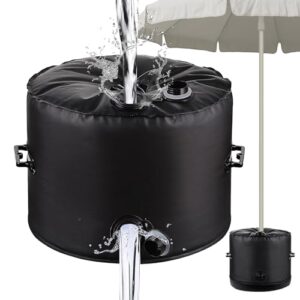 Strapazierfähiger Wassersack für Regenschirm, strapazierfähiges 500D-PVC mit 2 griffigen Griffen für Outdoor, Terrasse, Garten und Strand Stabilität