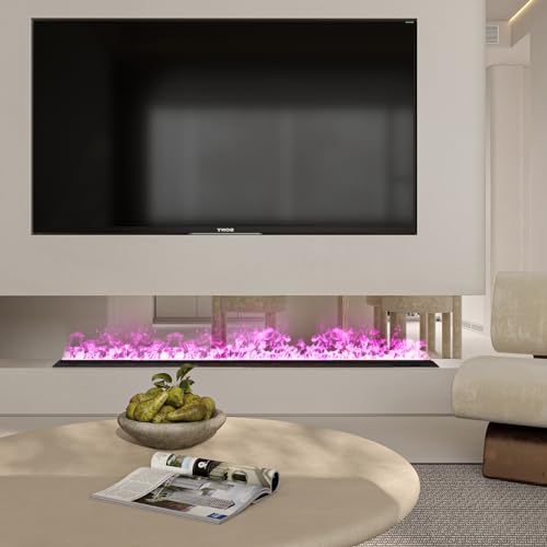 Mexhom Wasserdampf-Kamin, Fernbedienung intelligentes elektrisches Feuer, mehrere Farben elektrischer Kamin, 100cm – Bild 5