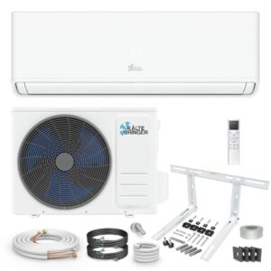 Kältebringer A R290 Split Klimaanlage 12000 BTU (3,7 kW) - mit Heizfunktion, WiFi & App, bis 60m², sehr leise, 5m Kupferleitung, Kältemittel R290, Montagematerial, Wandhalterung