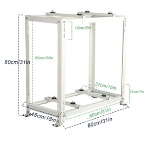 Alternative view of Halterung Klimaanlage Außengerät, Bodengestell für Externe Klimaanlage, Zweistufig, Vibrationsdämpfend für Split Klimaanlagen(80x80x45cm/31x31x18in)