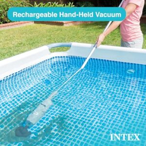 Alternative view of Intex Handstaubsauger, wiederaufladbar, 94 Zoll Teleskopschaft und 2 austauschbare Bürstenköpfe für oberirdisches Schwimmbad und Spa