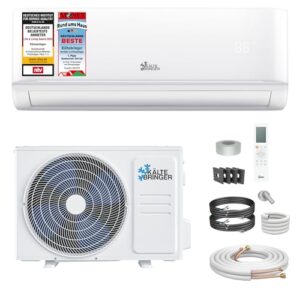 Kältebringer Split Klimaanlage - 18000 BTU (5,3 kW) - Klimagerät mit Heizfunktion, WiFi & App, bis 91qm, sehr leise - Set mit 5m Kupferleitung, Kältemittel R32, Montagematerial