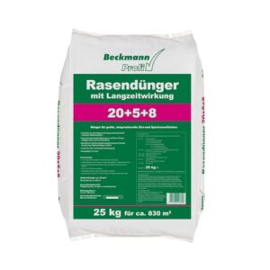 Beckmann 25kg für 830m² Rasendünger mit Langzeitwirkung