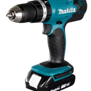 Alternative view of Makita DHP453RFX2 Akku-Schlagbohrschrauber 18 V / 3,0 Ah im Alukoffer 96tlg. Zubehör-Set, Blau/Silber