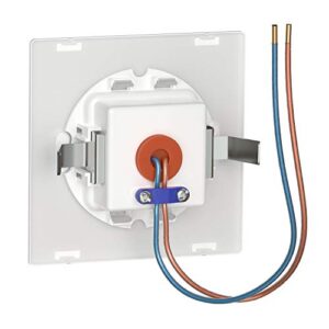 Alternative view of ledscom.de 20 Stück LED Treppenlicht/Wandeinbauleuchte FOW für innen und außen, Downlight, eckig, 85 x 85mm, warmweiß