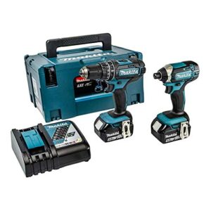 Makita DLX2131TJ Akku-Kombo-Kit 18V (DHP482Z DTD152Z) 18V / 5,0 Ah, 2 Akkus Ladegerät im MAKPAC