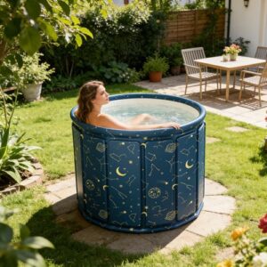 Alternative view of Tragbare Badewanne für Erwachsene - Leichte rutschfeste PVC-Kryotherapie-Badewanne, faltbar ohne Installation für kaltes Bad | Für Reisen für Männer Frauen Mädchen