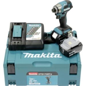 Makita Akku-Schlagschrauber 18V / 5,0 Ah, 2 Akkus Ladegerät im MAKPAC