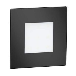 Alternative view of ledscom.de 15 Stück LED Treppenlicht/Wandeinbauleuchte FEX für innen und außen, eckig, schwarz, 85 x 85mm, kaltweiß