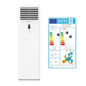 DIGIQUEST Säulenklimaanlage 24000BTU Inverter V5 | integriertes WiFi | R32 | A Kühlung/A Heizung | I Feel | 3D-Luftstrom | Turbo | Nacht | SEER 6,1 | SCOP 5,1 | CLIMA00074