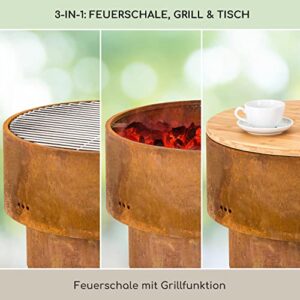 Alternative view of Blumfeldt Tragbarer Holzöfen-Grill für Garten und Camping, mit Ständer, multifunktional, sehr robust