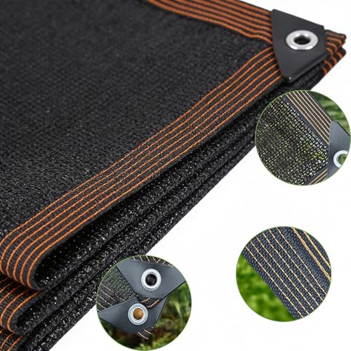 Sonnensegel Rechteckig 6X6M Schattiernetz mit Ösen Wasserdicht UV-Beständig schwarz, Ideal als Terrassendach Balkon-Schattenspender und Pflanzenschutz – Bild 8