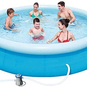 Verdicktes Schwimmbecken für Kinder und Erwachsene - Outdoor Planschbecken für 5-7 Personen Keine Installation erforderlich Erschwingliches Paket mit Filterpumpe