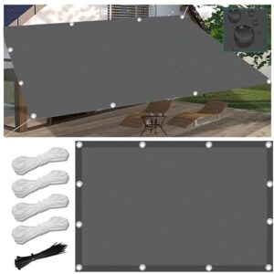 Sonnensegel Wasserdicht Rechteckig mit Ösen 2.6x2.6M Multi Farbe und Größe Sonnensegel Balkon UV Schutz Sonnenschutz Markise Mit Kordel für Balkon Terrasse Garten