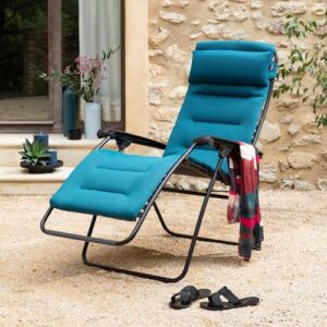 Alternative view of LAFUMA MOBILIER - Gepolsterter Relaxsessel Zero Gravity RSX CLIP -Klappbare Liege für Garten & Innenbereiche -Hochwertiges AirComfort®-Gewebe - Vielseitiger Liegestuhl, Höchster Komfort, France - Blau