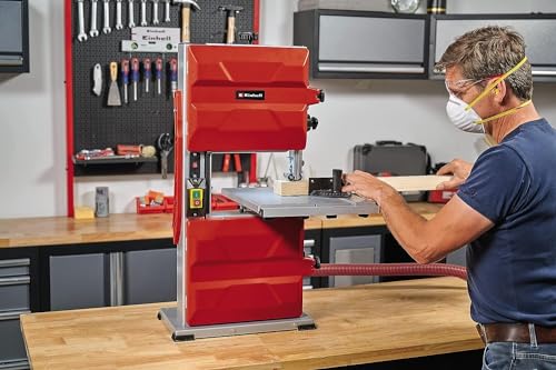 Einhell Bandsäge TC-SB 245 L (400W, max. Sägebandgeschwindigkeit 726m/min, 245 mm Durchlassbreite, max. Schnitthöhe 101 mm, neigbarer Sägetisch, Parallel- und Winkelanschlag, Absauganschluss) – Bild 2