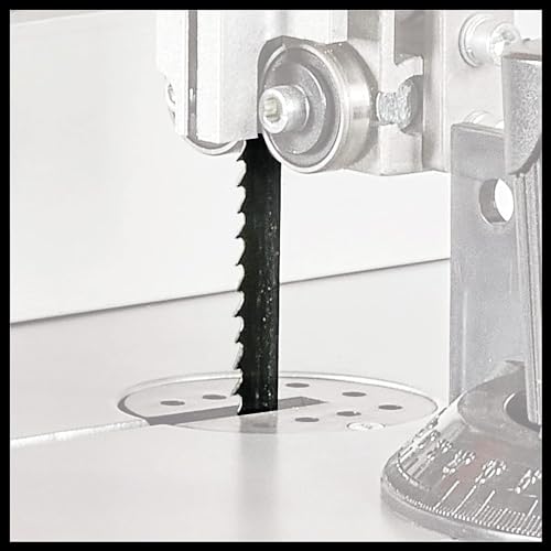 Einhell Bandsäge TC-SB 245 L (400W, max. Sägebandgeschwindigkeit 726m/min, 245 mm Durchlassbreite, max. Schnitthöhe 101 mm, neigbarer Sägetisch, Parallel- und Winkelanschlag, Absauganschluss) – Bild 9