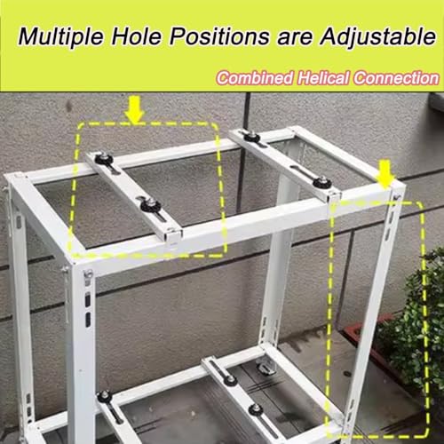 3 Stufige Klimaanlage Halterung Außengerät, Verstellbarer Dämpfungssockel Wärmepumpe, Montagehalterung, Stahlmaterial, Geeignet für Kanallose Mini Split Klimaanlagen(90x50x150cm/35x20x59in) – Bild 6