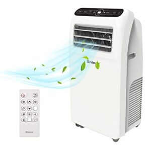 SHINCO Mobile Klimaanlage mit Abluftschlauch, 12000BTU, 3,5kw, Kühlen&Ventilieren&Entfeuchten, Mobiles Klimagerät mit Fenstermontage-Kit, 24-Stunden-Timer, für Räume von etwa 90m³, Weiß