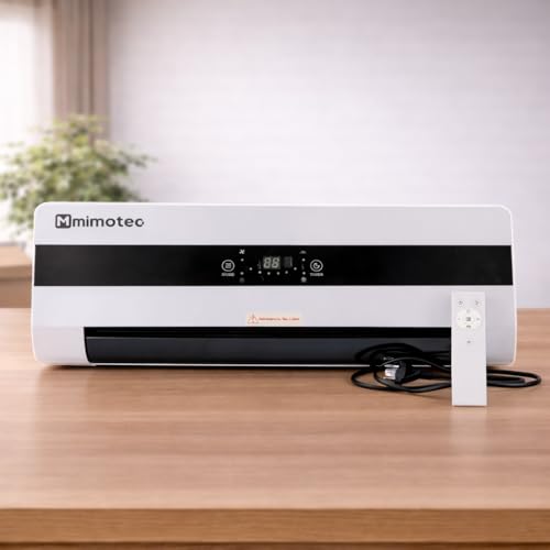M Mimotec Keramik-Wand-Heizlüfter Dad 3000W, leise <45dB, mit Fernbedienung, LED-Display, Timer und oszillierendem Gitter, IPX2 Schutz und Überhitzungsschutz – Bild 3