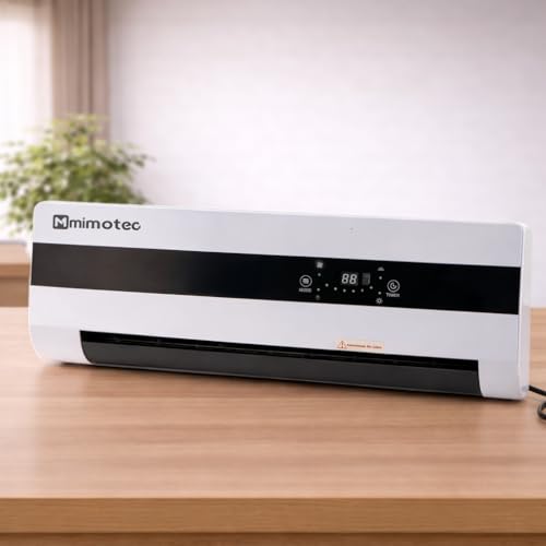 M Mimotec Keramik-Wand-Heizlüfter Dad 3000W, leise <45dB, mit Fernbedienung, LED-Display, Timer und oszillierendem Gitter, IPX2 Schutz und Überhitzungsschutz – Bild 5