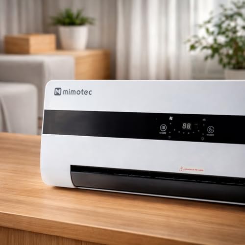 M Mimotec Keramik-Wand-Heizlüfter Dad 3000W, leise <45dB, mit Fernbedienung, LED-Display, Timer und oszillierendem Gitter, IPX2 Schutz und Überhitzungsschutz – Bild 6
