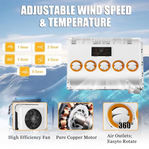 Split-Klimaanlage, neue Energie, elektrische Automobil-AC-Einheit, 12 V/24 V, für LKW, Sattelwagen, Wohnmobil, Van, Wohnmobil – Bild 3