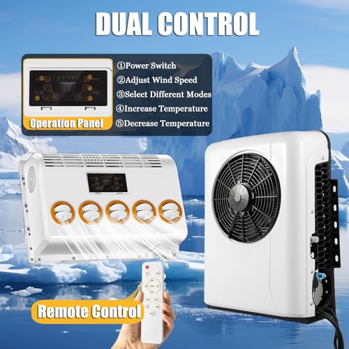 Split-Klimaanlage, neue Energie, elektrische Automobil-AC-Einheit, 12 V/24 V, für LKW, Sattelwagen, Wohnmobil, Van, Wohnmobil – Bild 4