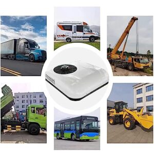 Alternative view of Dachklimaanlage für LKW, Wohnmobil, Boot, Automobil, Wohnmobil, Reiseanhänger, Kühlung – Gleichstrombetriebene Einheit für effiziente Temperaturregelung