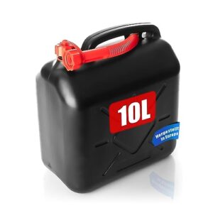 BigDean Benzinkanister 10L mit flexiblem Ausgießer - Kraftstoffkanister für Benzin & Diesel - UN-Zulassung handlicher Kanister Dieselkanister Reservekanister - Made in Europa